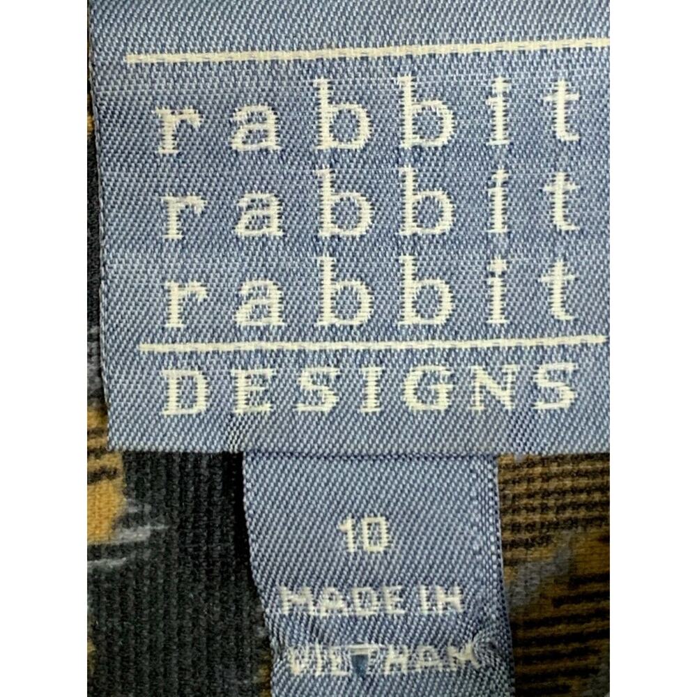 Rabbit Rabbit Rabbit Designs Women's Dress Midi Elegant Sheath‎ Multi Size 10 - Picture 2 of 11